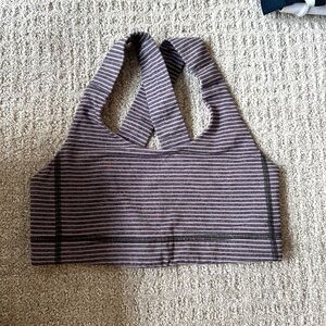 Lululemon purple & grey sports bra